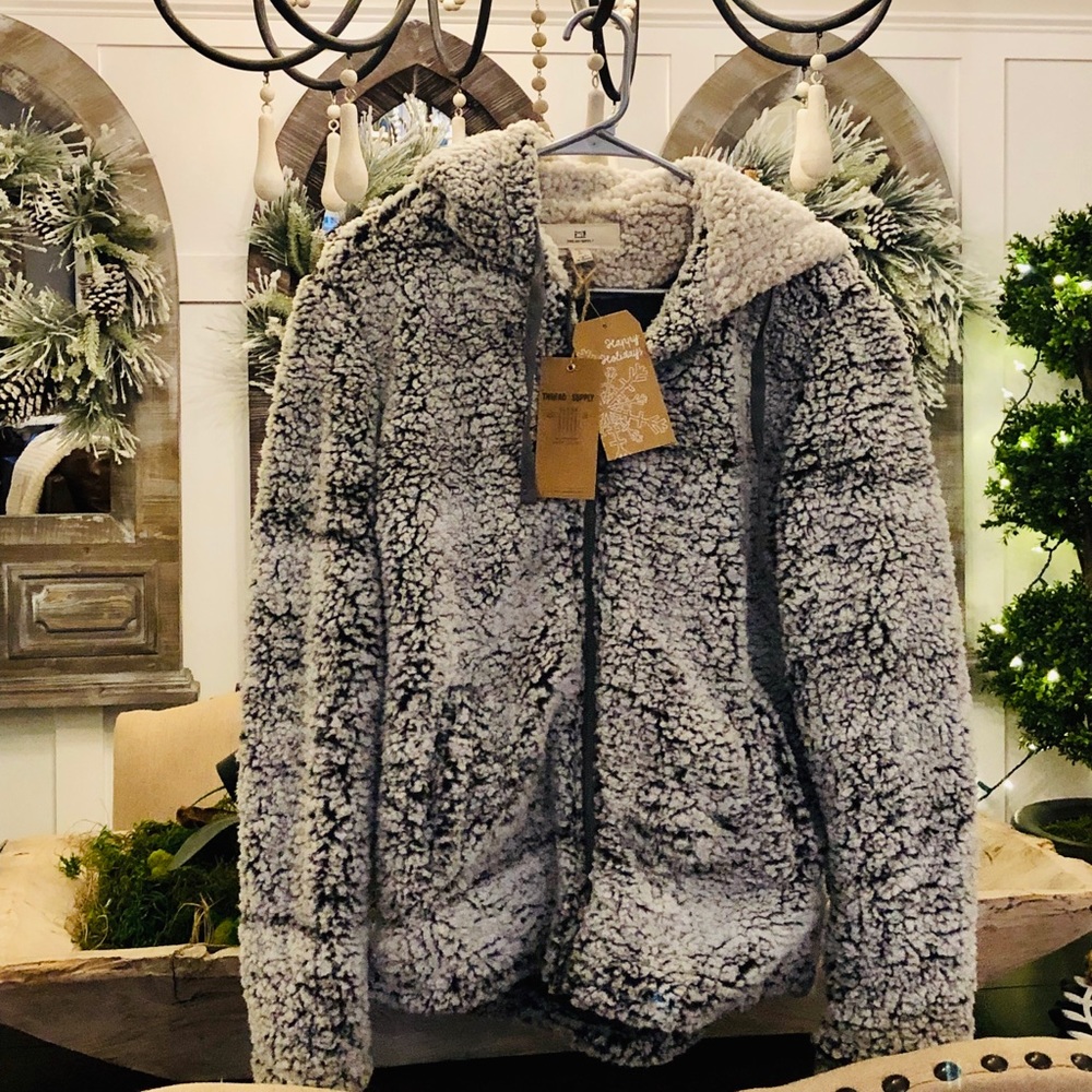 Thread & Supply zipper Sherpa jacket - Picture 1 of 8